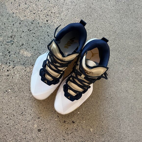 Nike Jordan ZION I Fossil / Midnight Navy / White Size US 11.5 - Picture 5 of 5